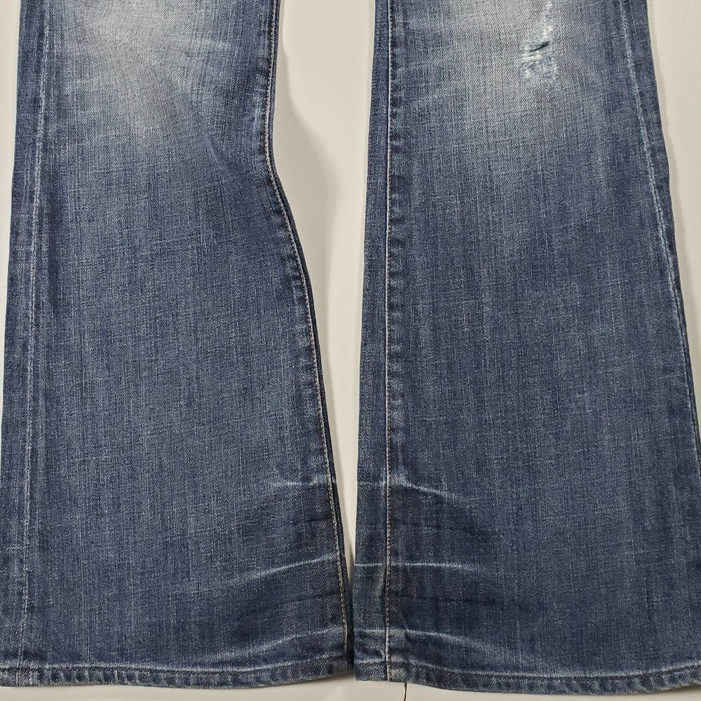 Citizens Of Humanity (CoH) Ingrid 002 Distressed Flare Jeans Sz 27 - Picture 7 of 12